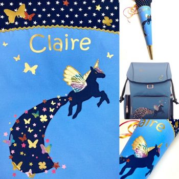 Schultüte mit Pegasus, Einhorn passend zum Jeune Premier Unicorn Universe