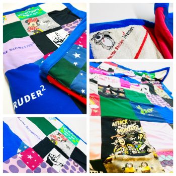 Patchworkdecke aus Kleidung - Memory Blanket – Bild 6