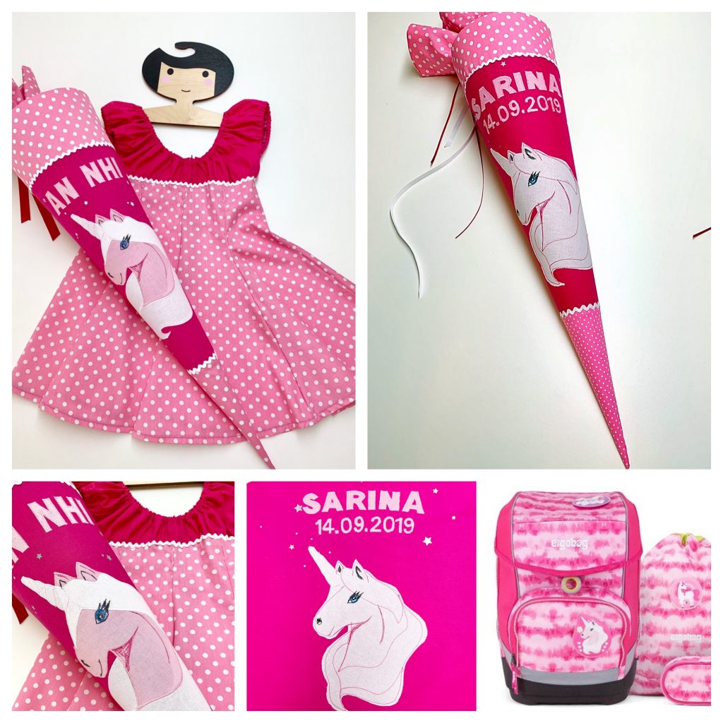 Stabile Spitze Für Schultüte – Durchsichtig, Aus Kunststoff, Passend Für Einhorn-Motive 35–100 Cm | Aufsteck-Spitze Mit Schleife