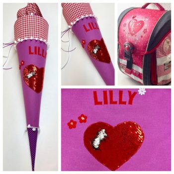 Schultüte mit Wendepailletten, Pailletten – Bild 26