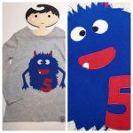 Geburtstagsshirt mit kleinen Monstern