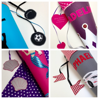 Schlichte Anhänger für die Schultüte – Bild 15