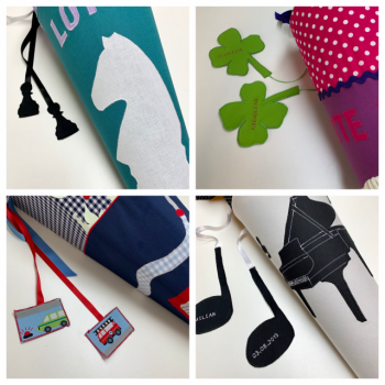 Schlichte Anhänger für die Schultüte – Bild 14