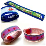 Kinderarmband aus Stoff, Notfallarmband