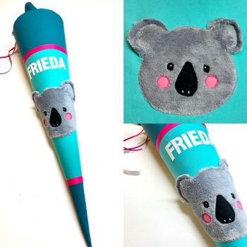 Schultüte mt flauschigem Koala, Koalabär