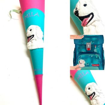 Schultüte mit Hund, Labrador, passend zum Step by Step Schulranzen Dog Basty