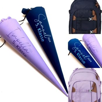Schultüten, Stofftüten zur 5. Klasse, passend zum Satch Rucksack