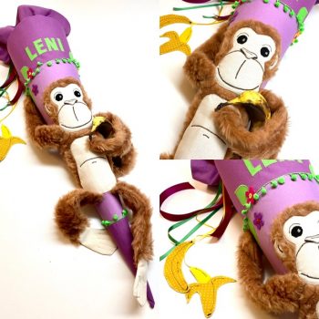 Schultüte Affe 3D mit Banane