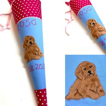 Schultüte mit Hund, Welpe, passend zum Step by Step Schulranzen Dog Basty