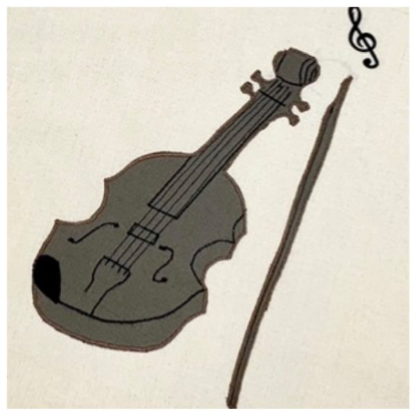 Schultüte aus Stoff Musik, Geige