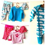 Babyset – Pumphose, Shirt und Mütze