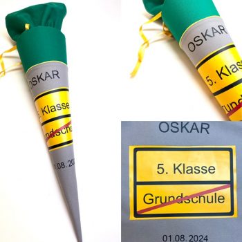 Schultüte zum Schulwechsel, 5. Klasse, Bye Bye Grundschule