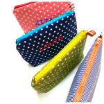 Bunte Kulturtaschen, Taschen mit Reissverschluss und Namen