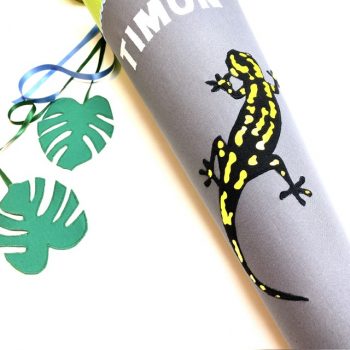 Spezielle Anhänger für die Schultüte, Stoffanhänger Blätter