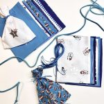 Adventskalender aus Stoff, Blautöne, Schneemann, Geschenke