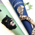 Schultüte mit schwarzem Panther und 3D Kobra