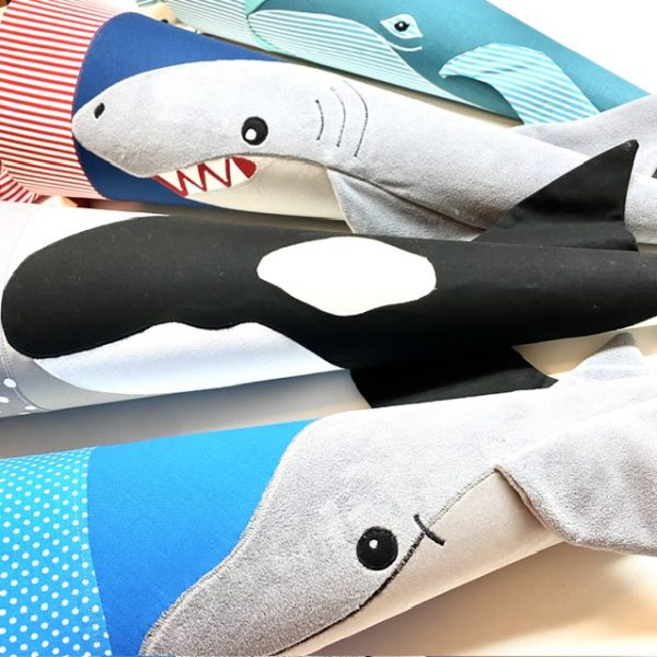 3D Schultüten Meerestiere, Wal Blauwal Orca Orcawal Hai Haifisch Delphin Delfin